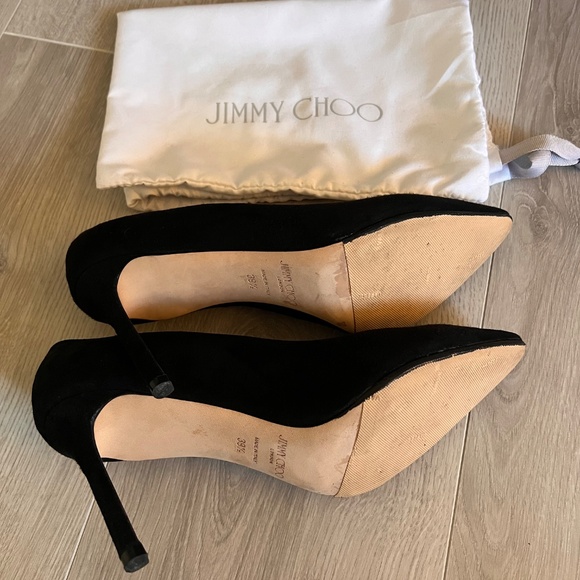 Jimmy Choo Romy 85mm Black Suede Pumps – Size 9 - Picture 9 of 9